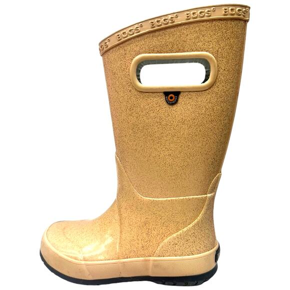 Bogs Kids' Rain Boots Rainboot Glitter Rose Gold Size 11 Toddler - Picture 2 of 9